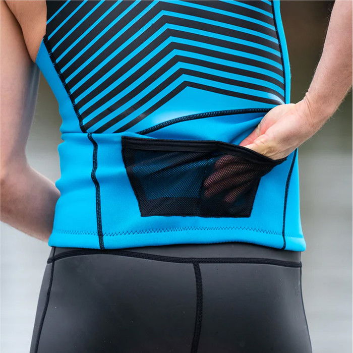 2024 Huub Mens Aluna SUP & Swim Neoprene Top ALUNAVEST - Black / Blue